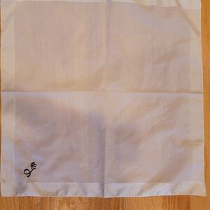 Elegant Cream Scarf with Embroidered Detail